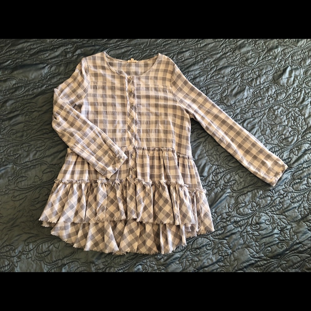 Light Flannel Boutique top
